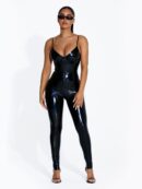 The vinyl gusset Jumpsuit