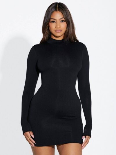 Up to My Neck Mini Dress