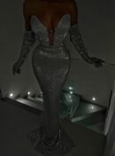 ANNA Silver Long Dress