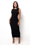 VENUS RIBBED MAXI DRESS
