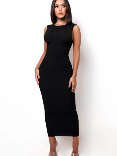 VENUS RIBBED MAXI DRESS