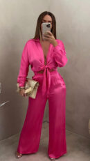 AUDREY SATIN TROUSER CO ORD