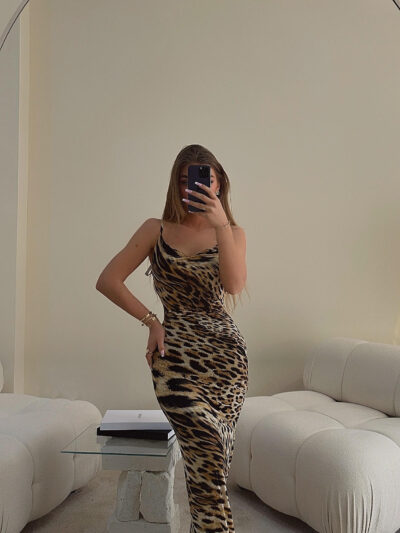 LEOPARD MAXI DRESS
