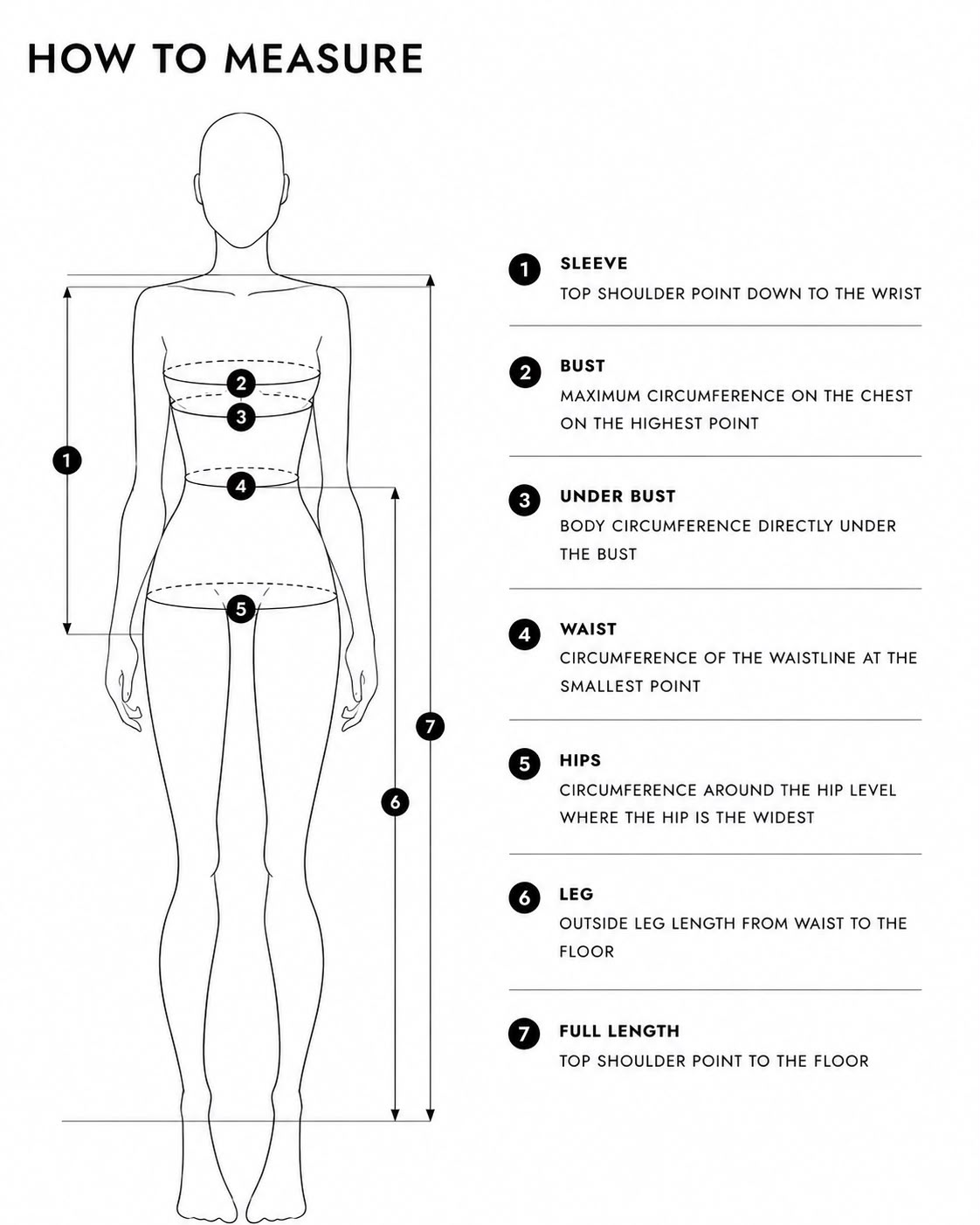 So Classy How to Measure Size Guide